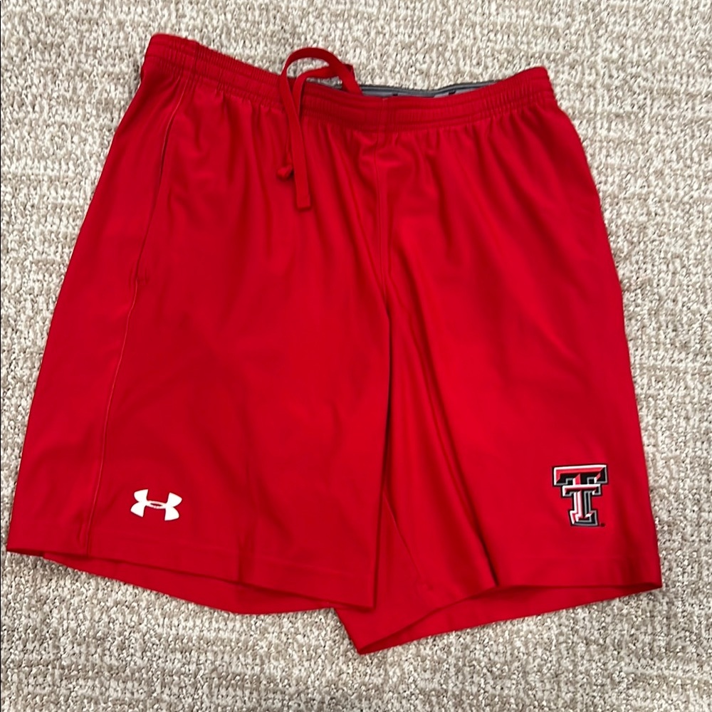 Texas Tech Under Armour Red Athletic Shorts Lightweight Performance